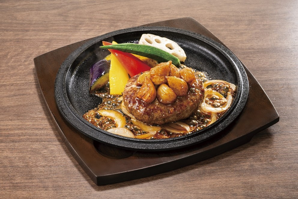 にんにくバター醤油ハンバーグステーキ
