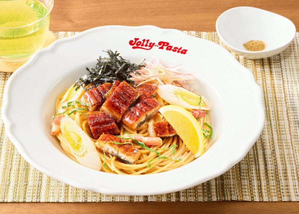 “うなぎ”を使用した温製パスタ