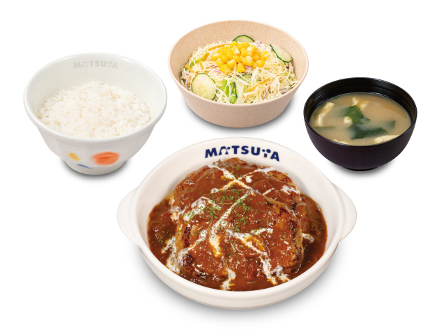 ブラウンソースハンバーグ 定食