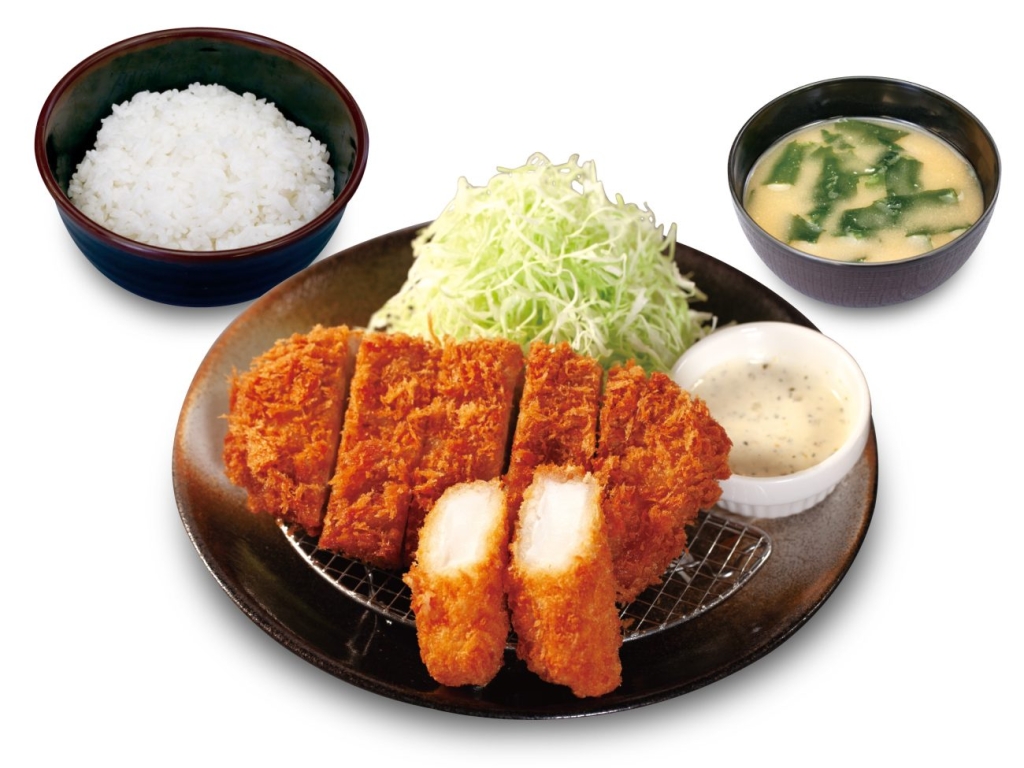 ロースかつ＆イカフライ定食