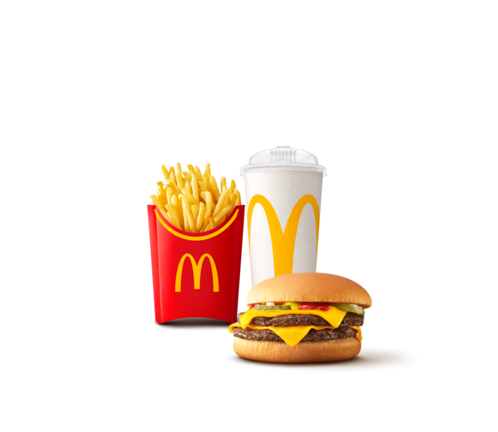 ダブルチーズバーガー ひるまックセット