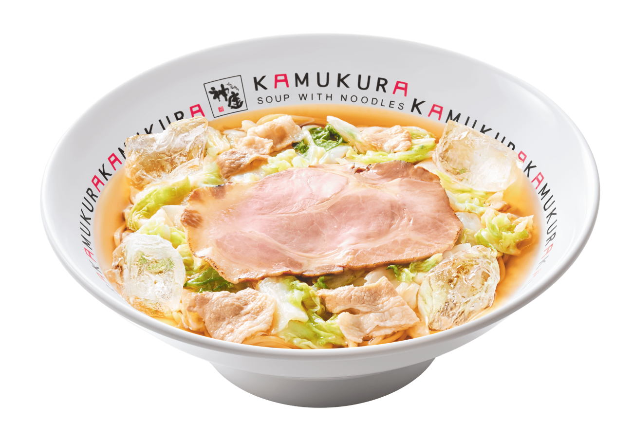 澄みきりお出汁の冷たいおいしいラーメン