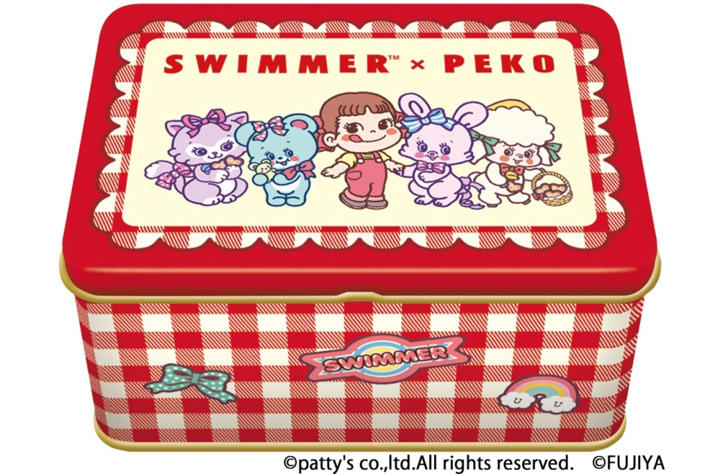 「SWIMMER×PEKOコラボハートクッキー缶」