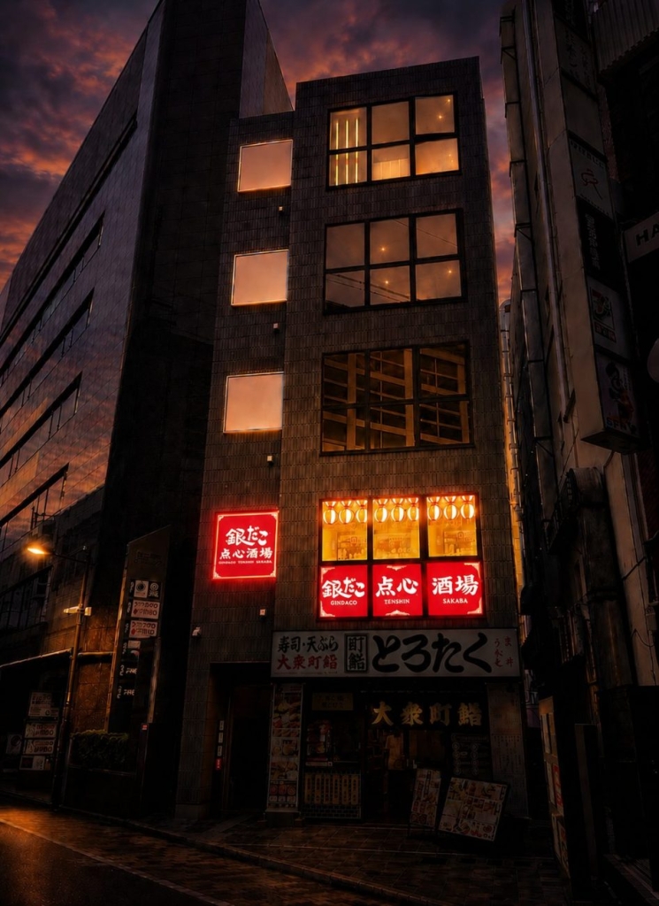 「銀だこ点心酒場 神田駅南口店」外観パース イメージ