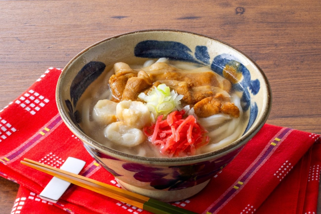 「沖縄そば風うどん」のアレンジイメージ