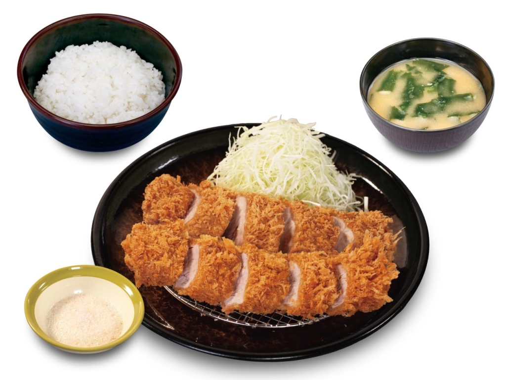 「国産雪国育ち丸太ヒレかつ(2本)定食」