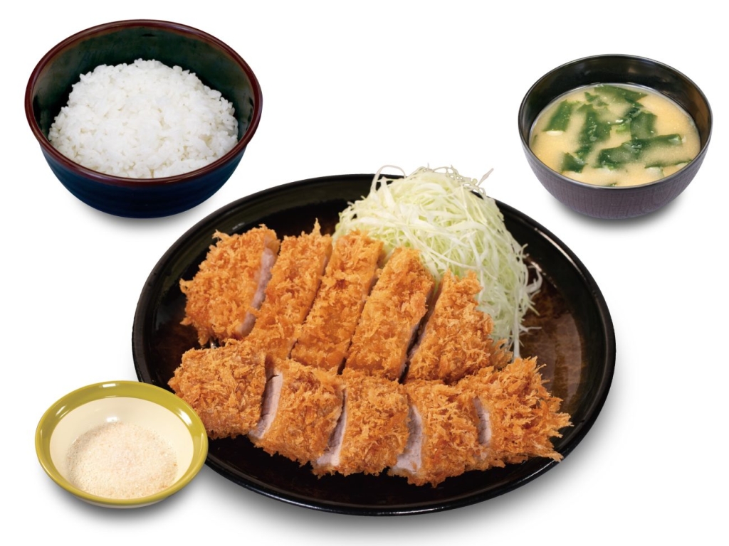 「ロースかつ&国産雪国育ち丸太ヒレかつ(1本)定食」