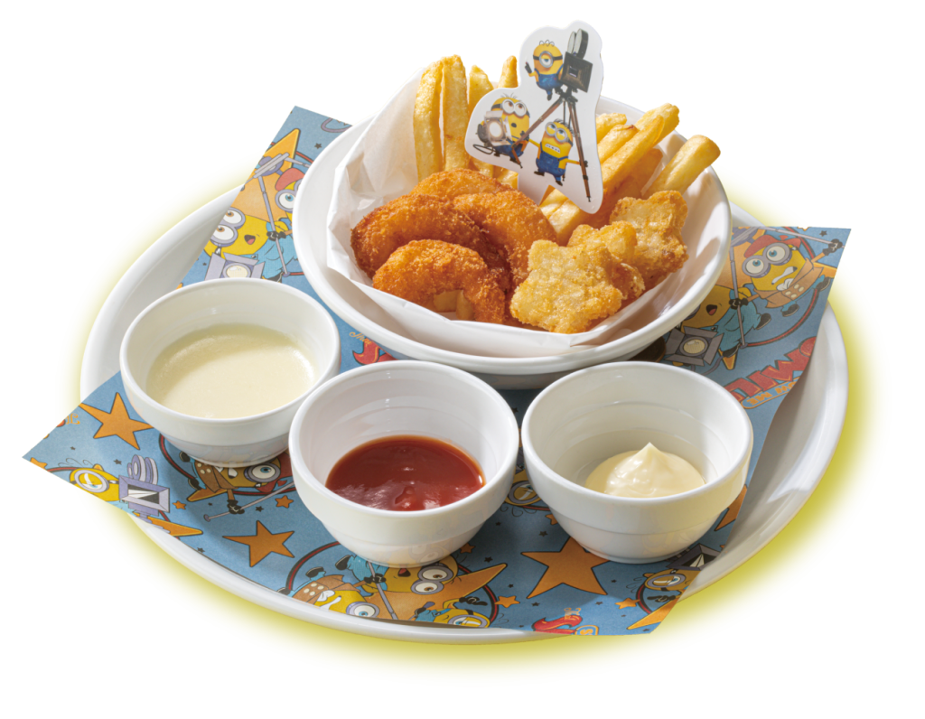 「メガホンディップポテト&ポップコーンシュリンプ」