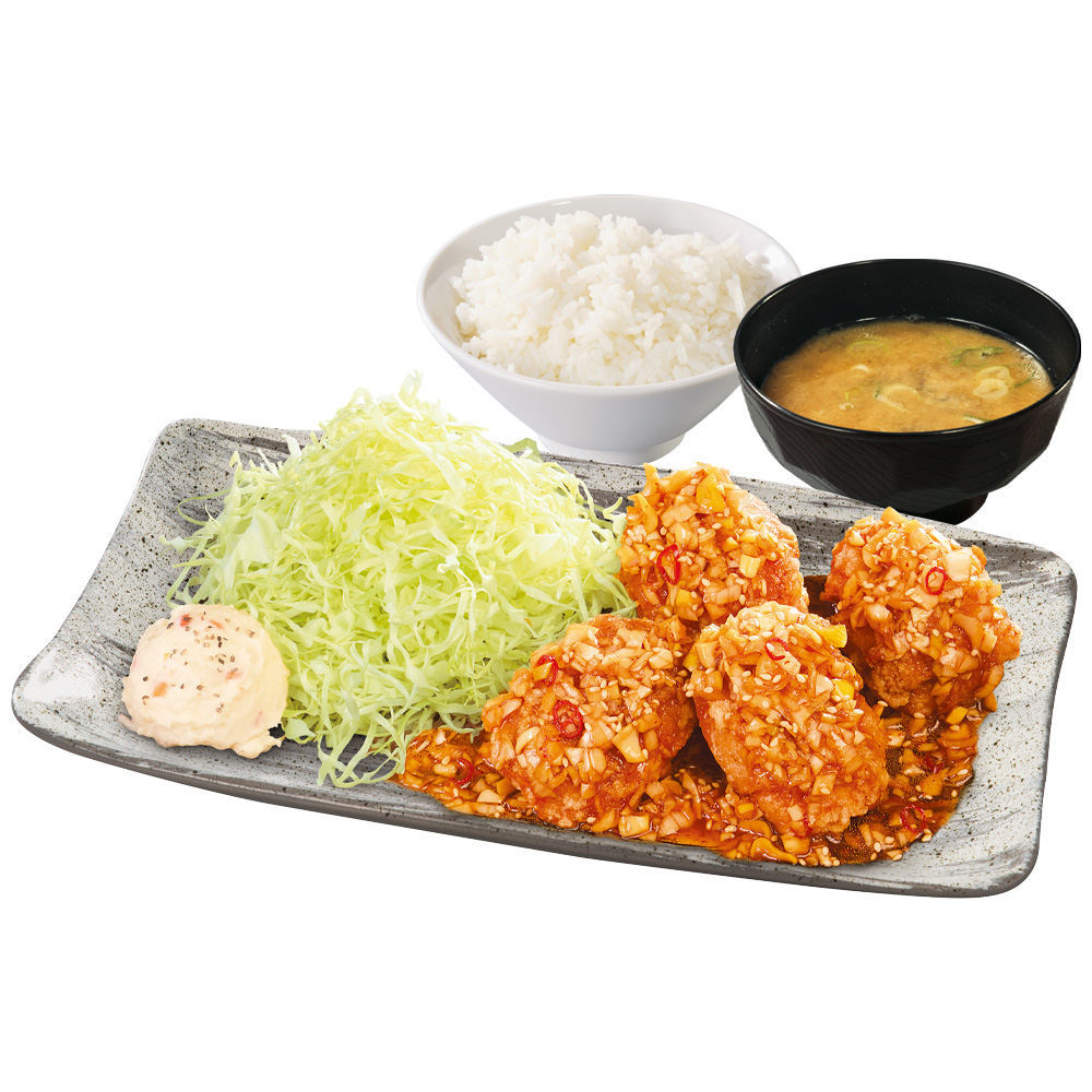 「油淋鶏定食」
