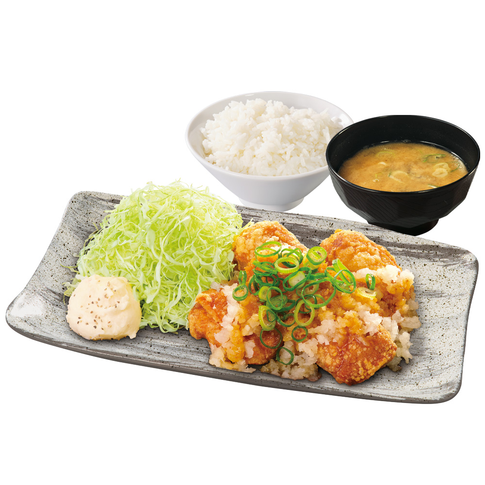 「ねぎおろしからあげ定食」
