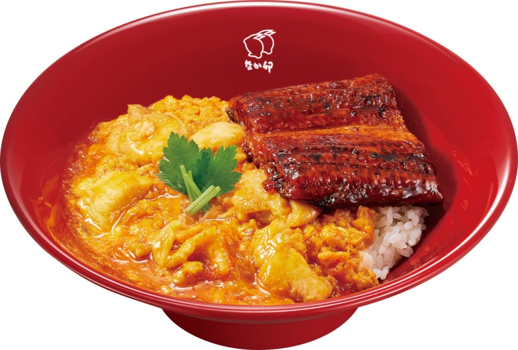 うなぎあいがけ親子丼