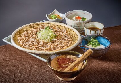 炙り味噌つけそばとしらすといくらミニ丼セット 1,820円