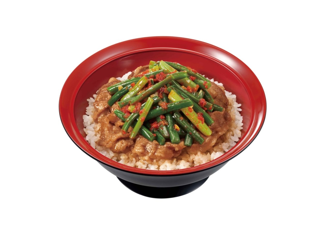 ニンニクの芽牛カルビ焼肉丼