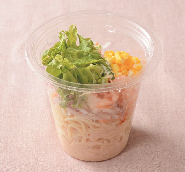 「0秒パスタサラダ 海老明太子」税込397円
