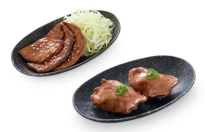 「厚切り牛タンステーキ」「牛タンにぎり」
