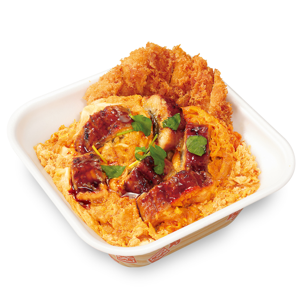 うな玉とロースカツの合い盛り丼弁当