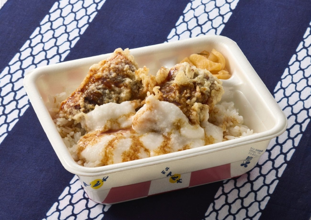 うなとろ天丼弁当（お新香付）1,290円
