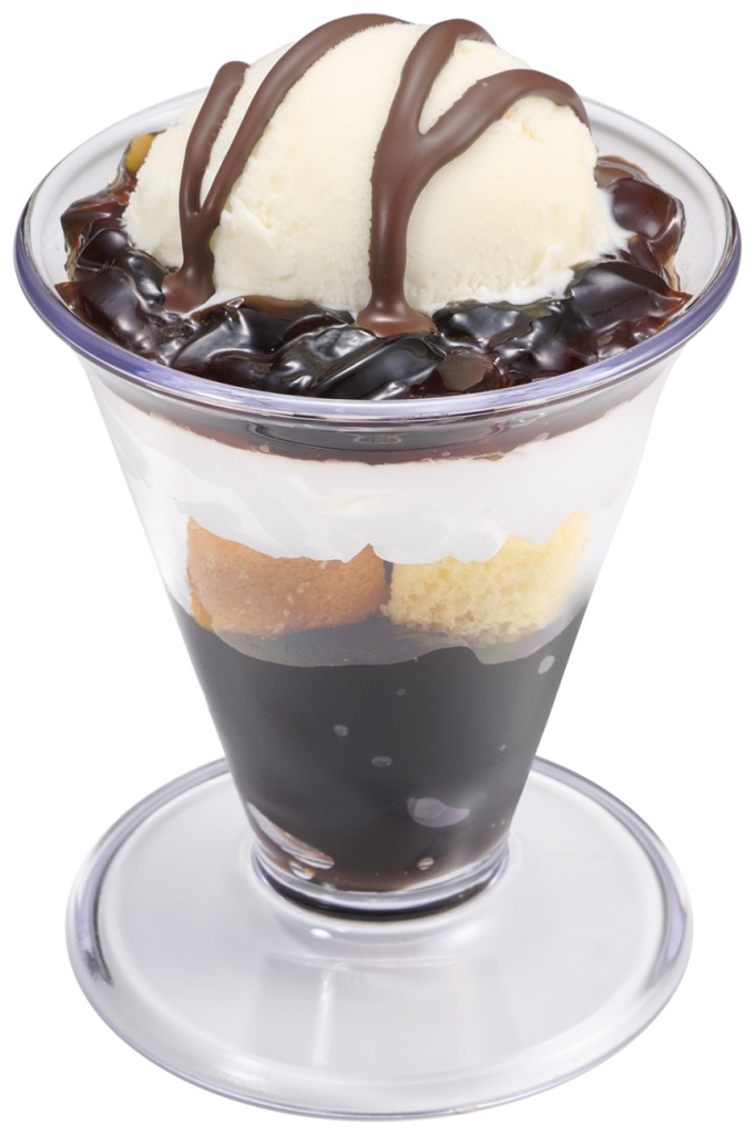 パリパリチョコのコーヒーゼリーパフェ
