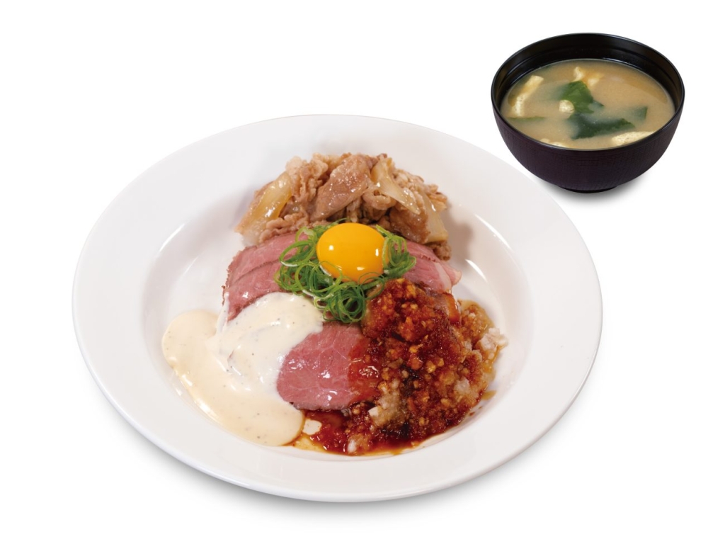 松屋オリジナルソースローストビーフ牛めし