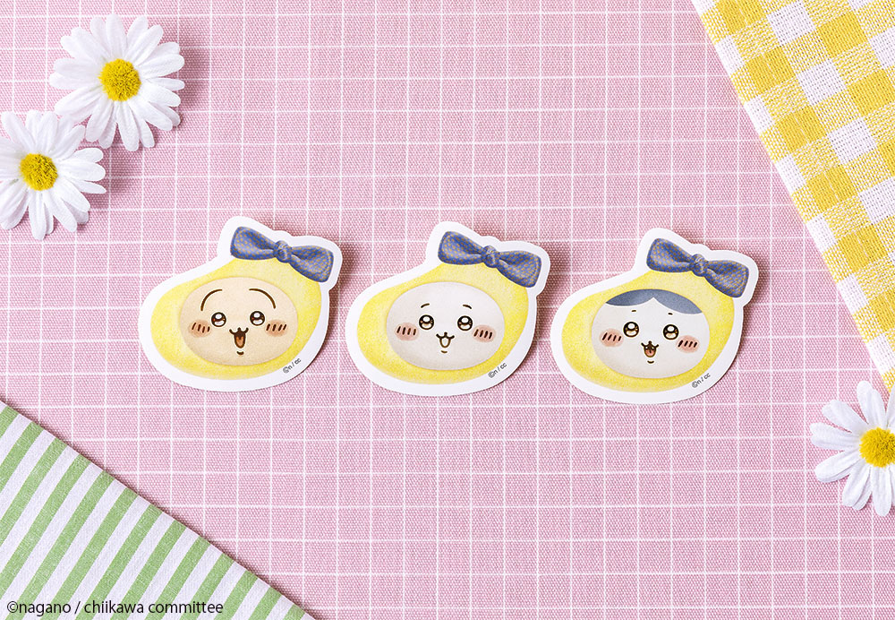 ちいかわバナナプリンケーキ 8個入りに入っているオリジナルステッカー