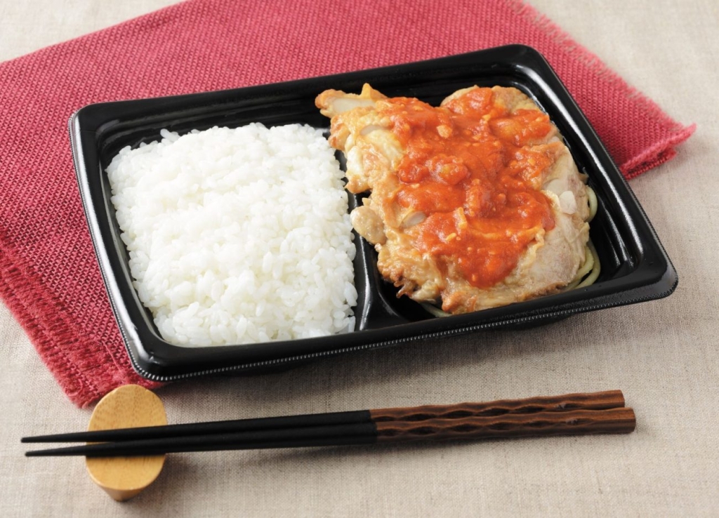 ガーリックトマトソース チキンステーキ弁当