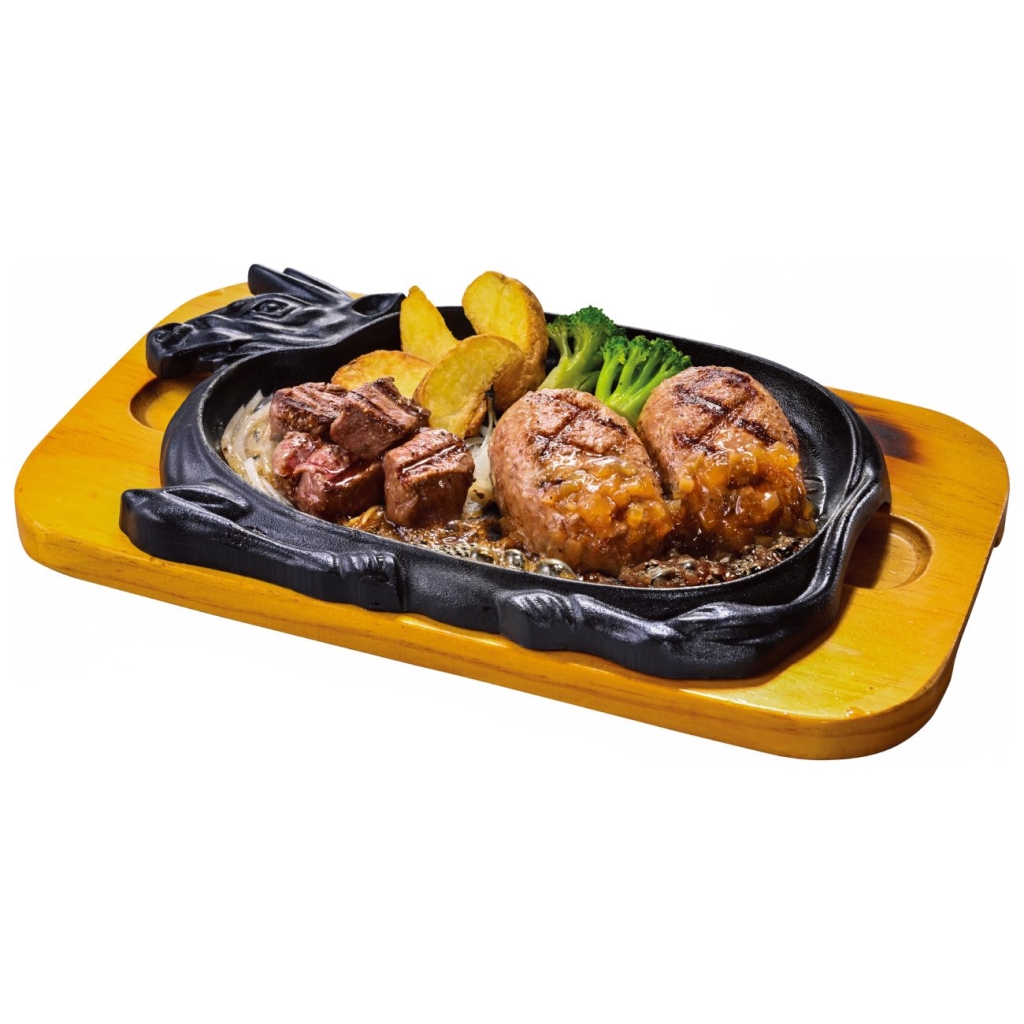 ヒレカットステーキ＆大俵ハンバーグ 200g