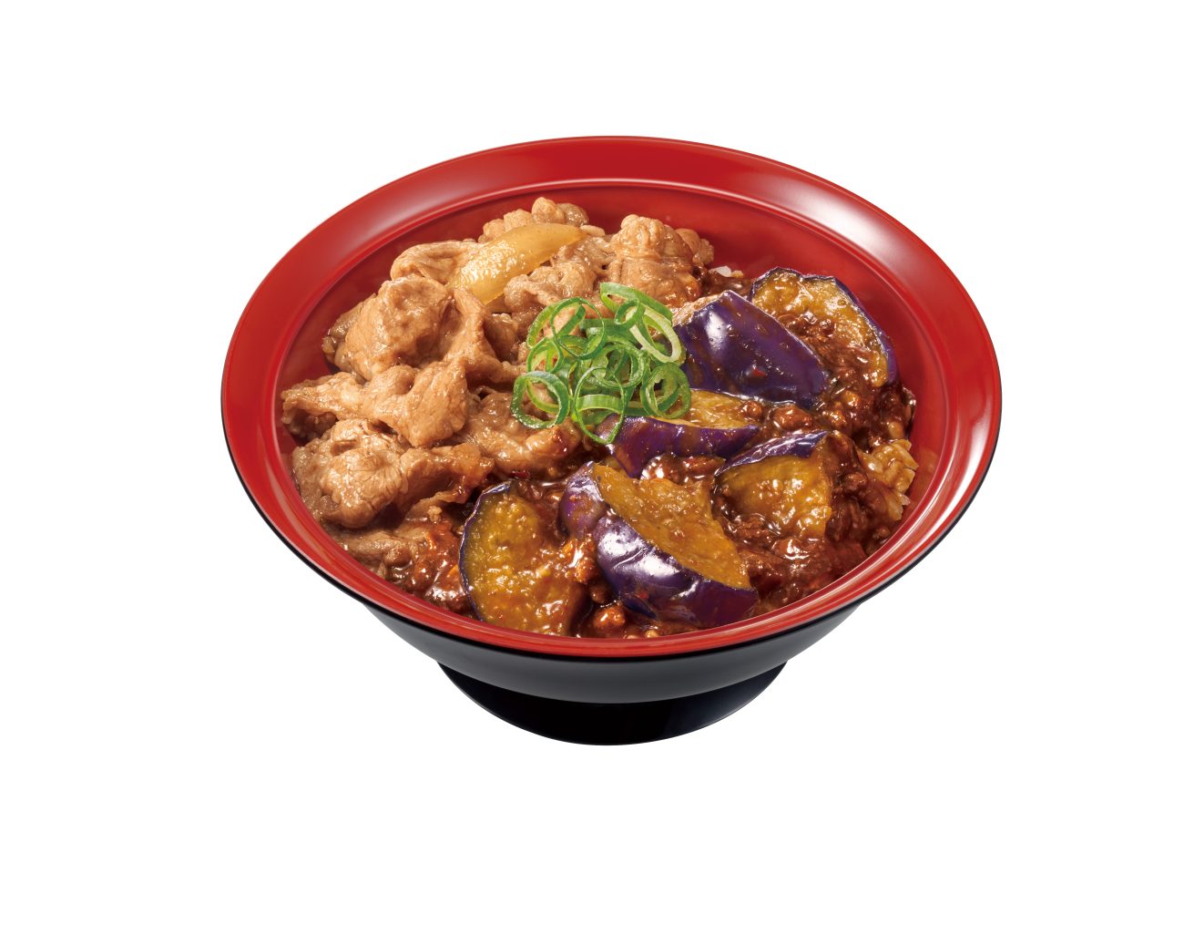 シビ辛麻婆茄子牛丼