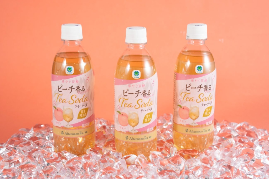 「Afternoon Tea」監修の「ピーチ香るティーソーダ」