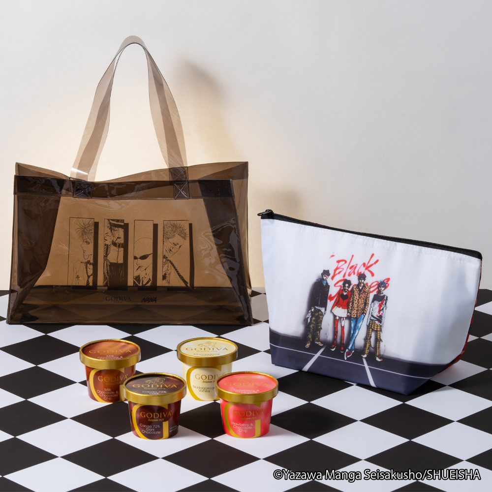 ゴディバ×NANA カップアイスクリーム 保冷ポーチ&トートバッグセット