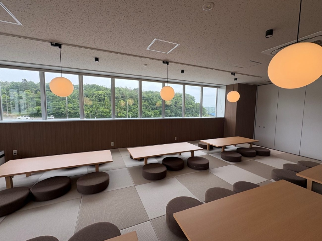 休憩室の一角