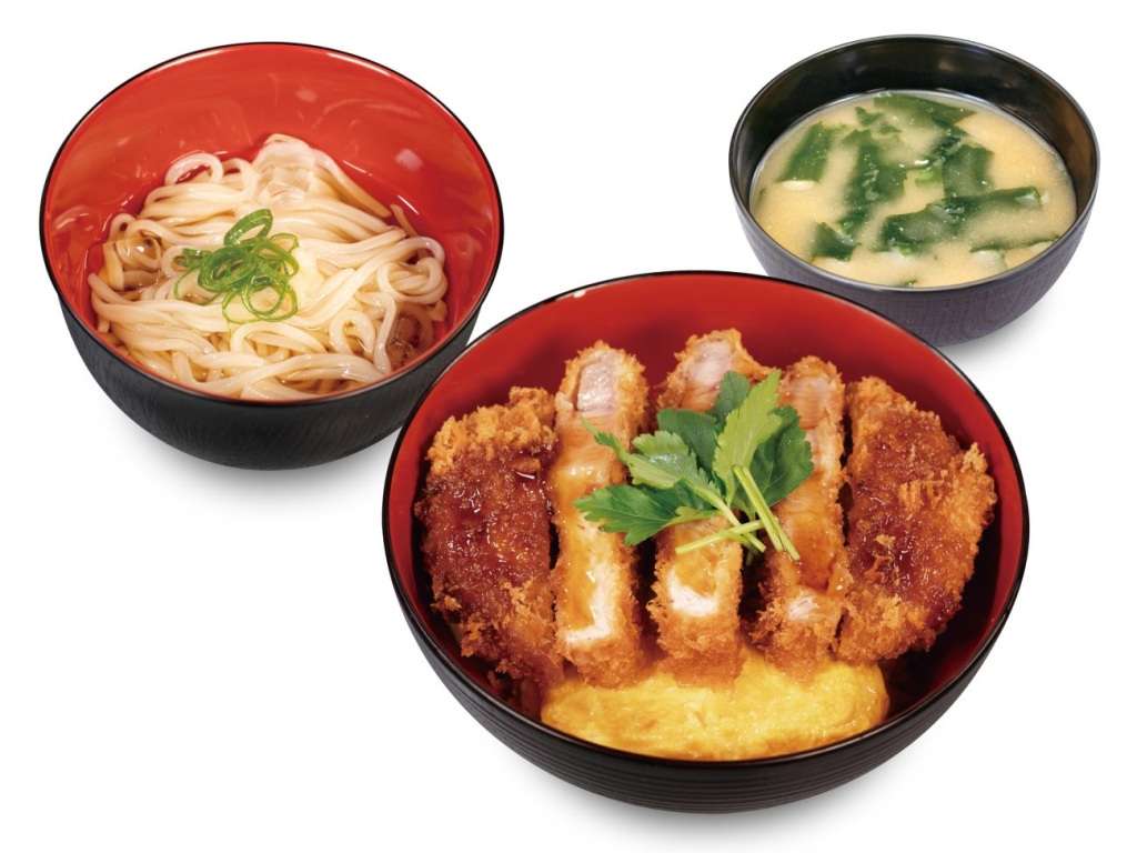 “超厚”リブロース and 玉子のタレかつ丼ミニ冷やしうどんセット