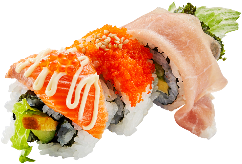 3種のロール寿司食べ比べ