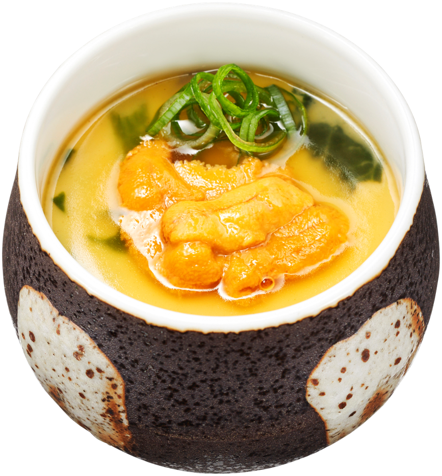 贅沢　うに茶碗蒸し