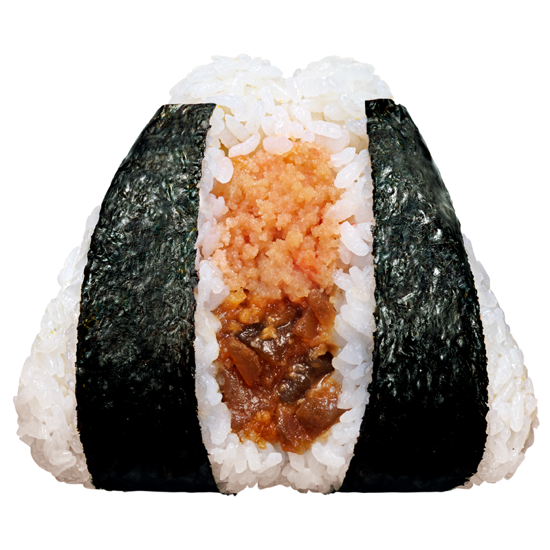 「ぼんご監修 大きなおむすび 生たらこと漬けまぐろ入りまぐろたたき」