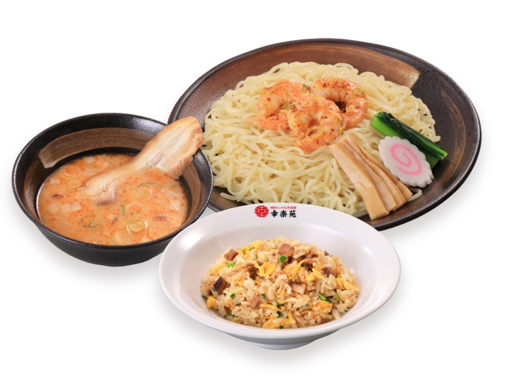 「エビ味噌つけめん チャーハンセット」