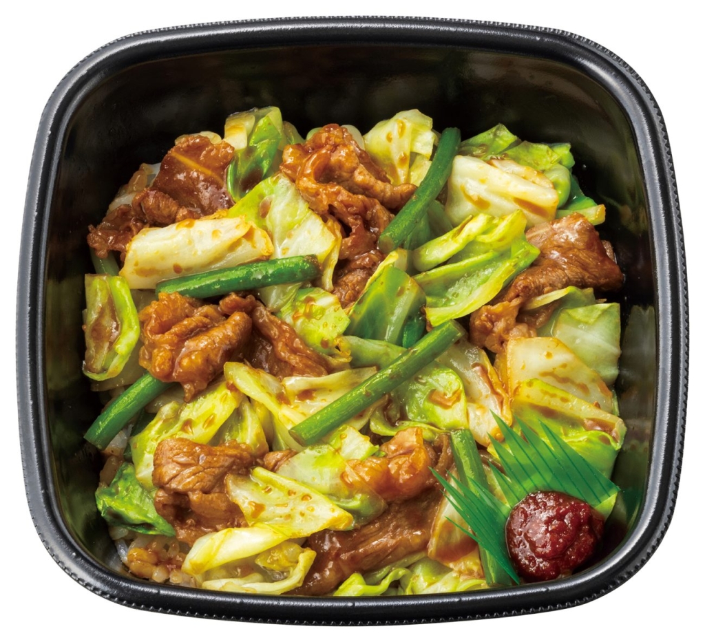 「にんにく香る特製醤油だれ 牛キャベ丼」