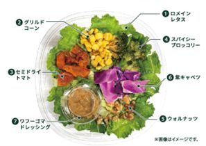 「ワフーゴマのヘルシーサラダ」