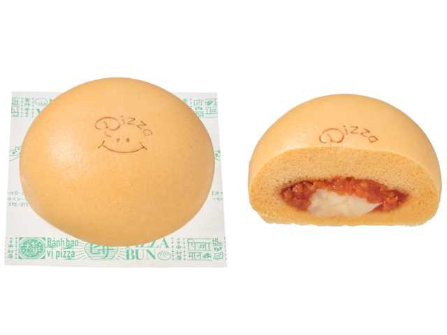 「ほかほかとろ～りピザまん」(リニューアル商品。中華まんセールは対象外、以下同様)
