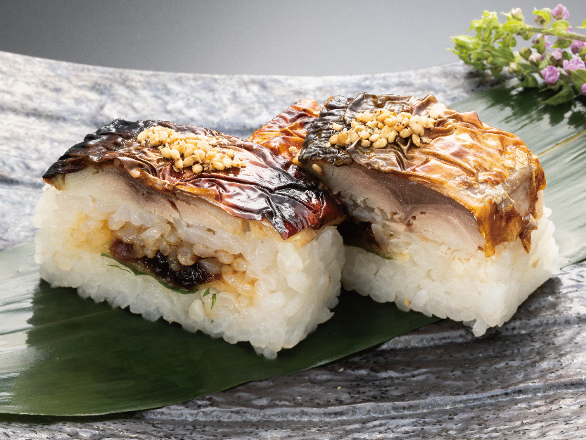「焼き鯖の押し寿司」