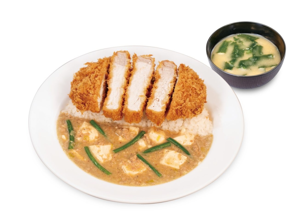 リブロースかつ“白”麻婆ライス