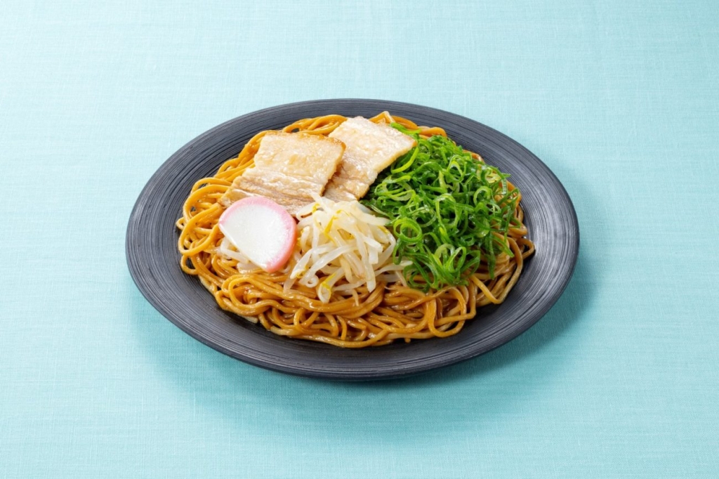 醤油豚骨味の焼ラーメン(和歌山中華そば風)