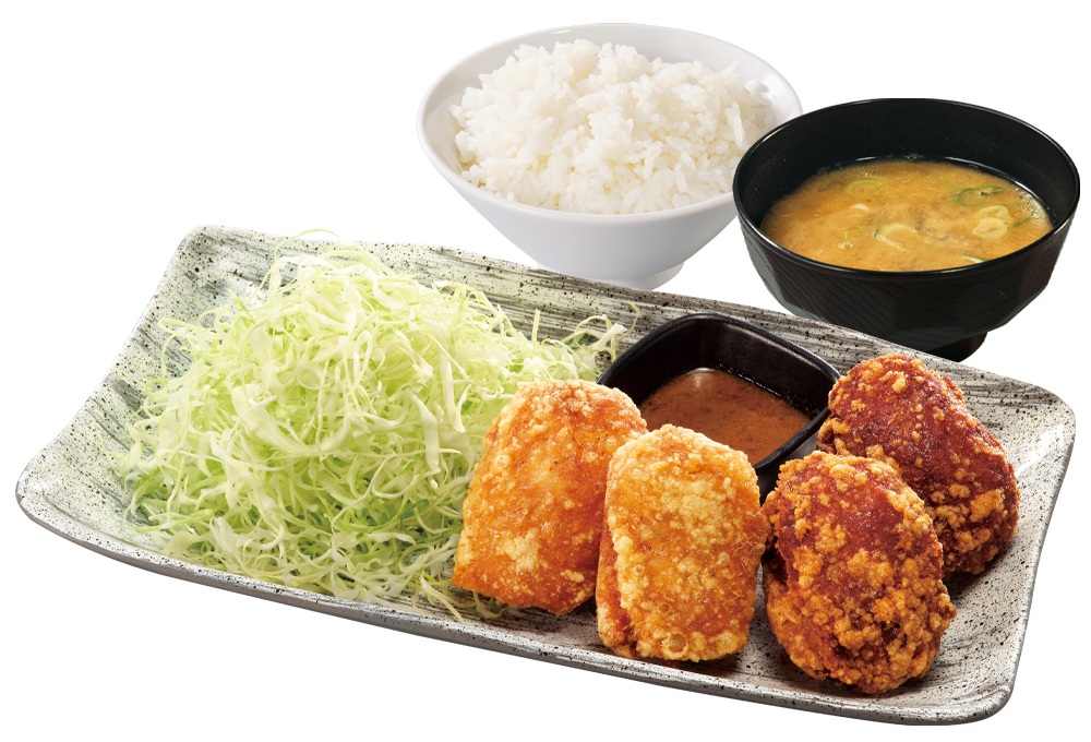 濃厚シャリアピンからあげの合盛り定食