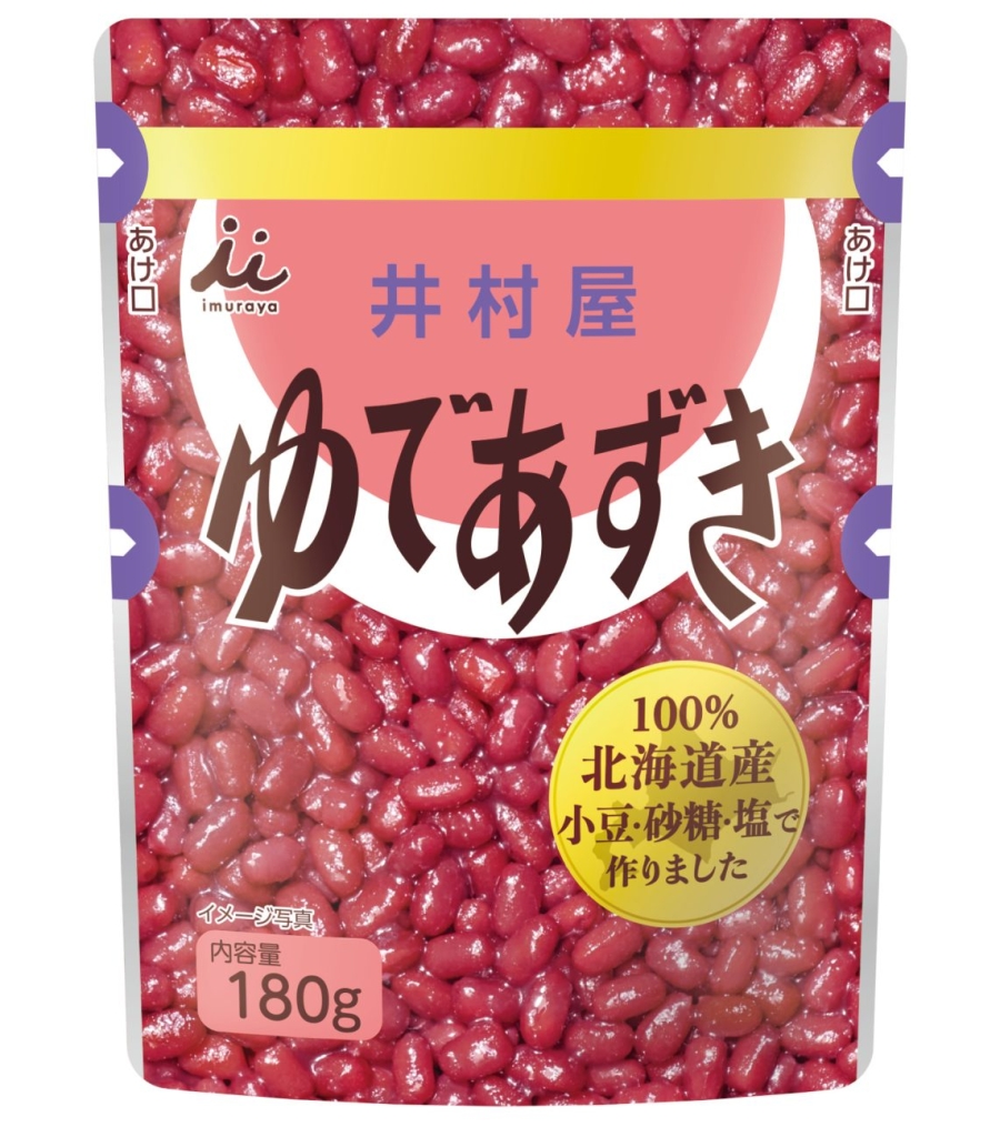 北海道パウチゆであずき180g