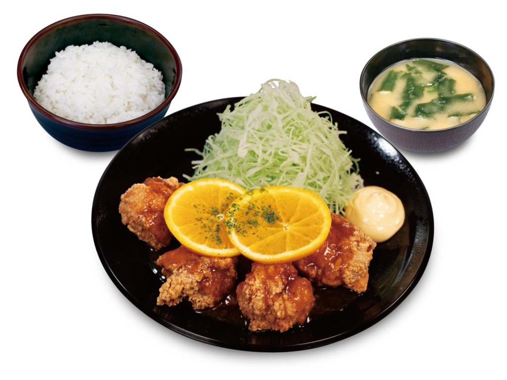 オレンジソース唐揚げ（5個）定食