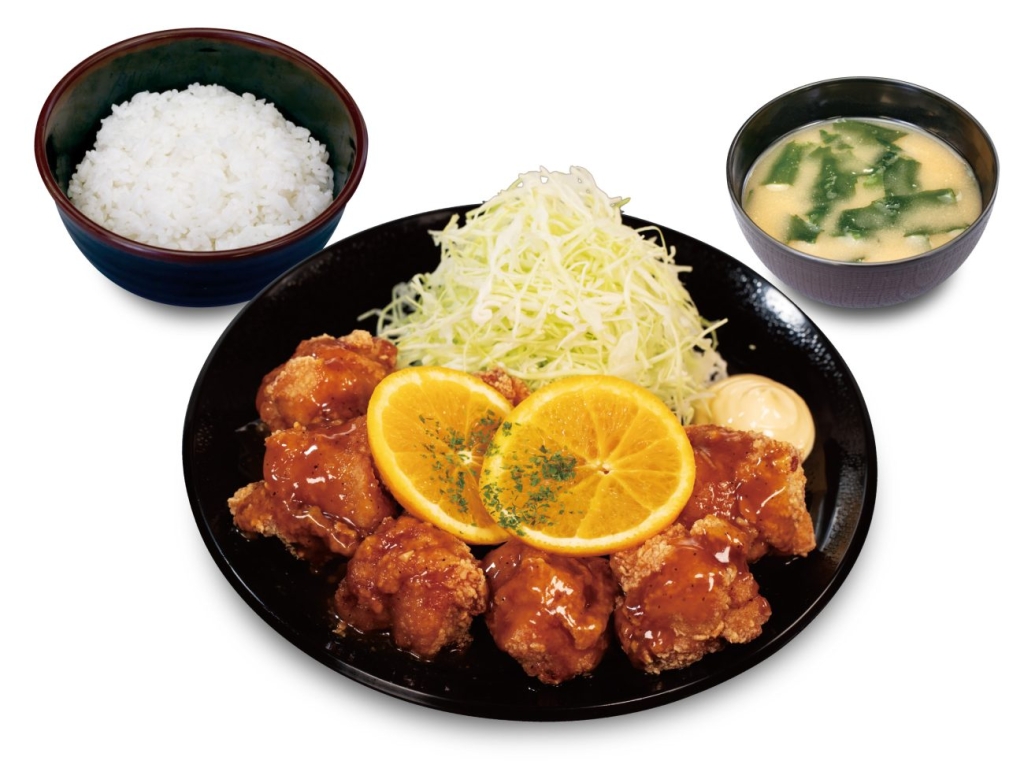 オレンジソース唐揚げ（8個）定食