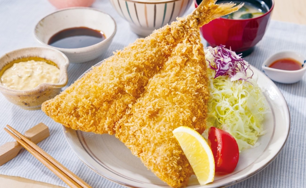 真あじの大判あじフライ