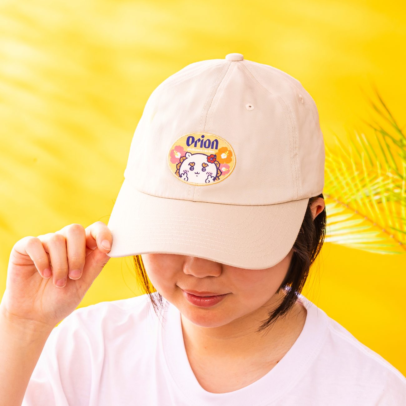 ちいかわ×オリオンビール シーサーのおみやげやさん キャップ (ベージュ) 3,960円(税込)
