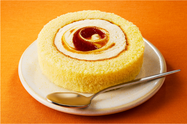 「ステーキのあさくま監修プリン風プレミアムロールケーキ」