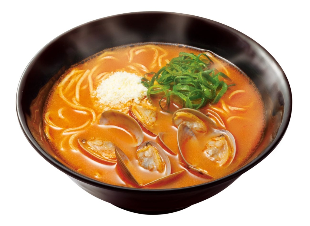 あさりとチーズのトマトラーメン