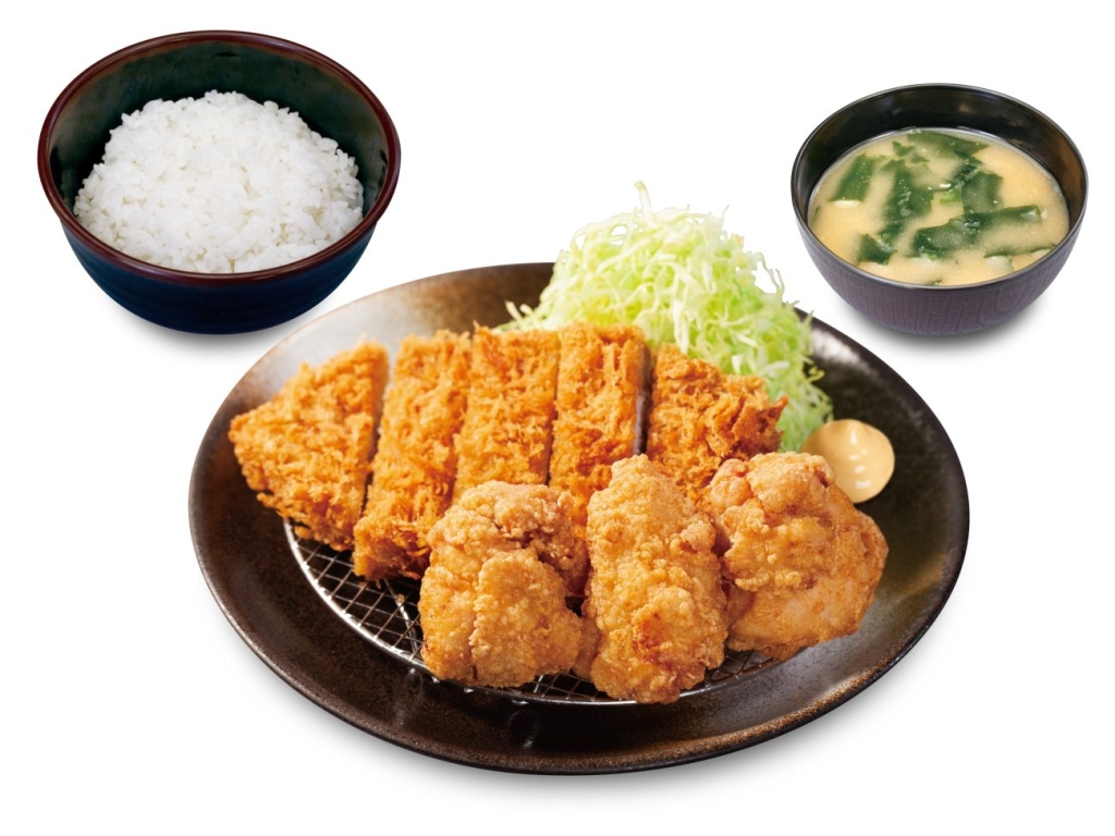 ロースかつ＆本格唐揚げ定食